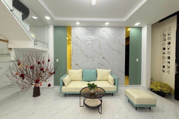 Nhà phố Thích Quảng Đức Phú Nhuận hẻm xe hơi thông full nội thất cao cấp
