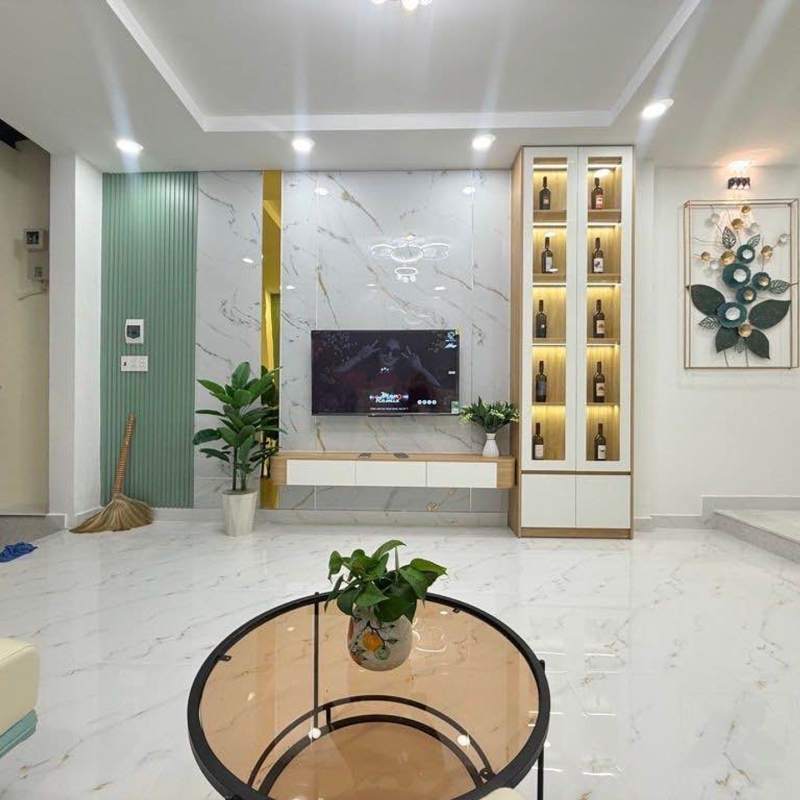 Nhà phố Thích Quảng Đức Phú Nhuận hẻm xe hơi thông full nội thất cao cấp